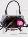 Caprese Tasha Satchel Medium Navy