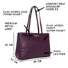 Caprese Tio Satchel Large Plum
