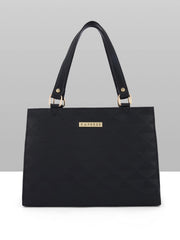 Caprese Trianna Medium Black Satchel Bag