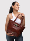 Caprese Treza Satchel Large Tan