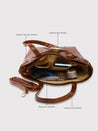 Caprese Treza Satchel Large Tan