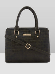 Caprese Verona Small Dark Green Satchel Bag