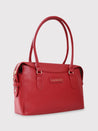 Caprese Vienna Satchel Small Red Solid Women'S Handbag Red
