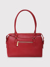 Caprese Vienna Satchel Small Red Solid Women'S Handbag Red