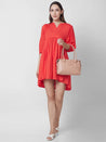 Caprese Vienna Satchel Small Solid Women'S Handbag Salmon