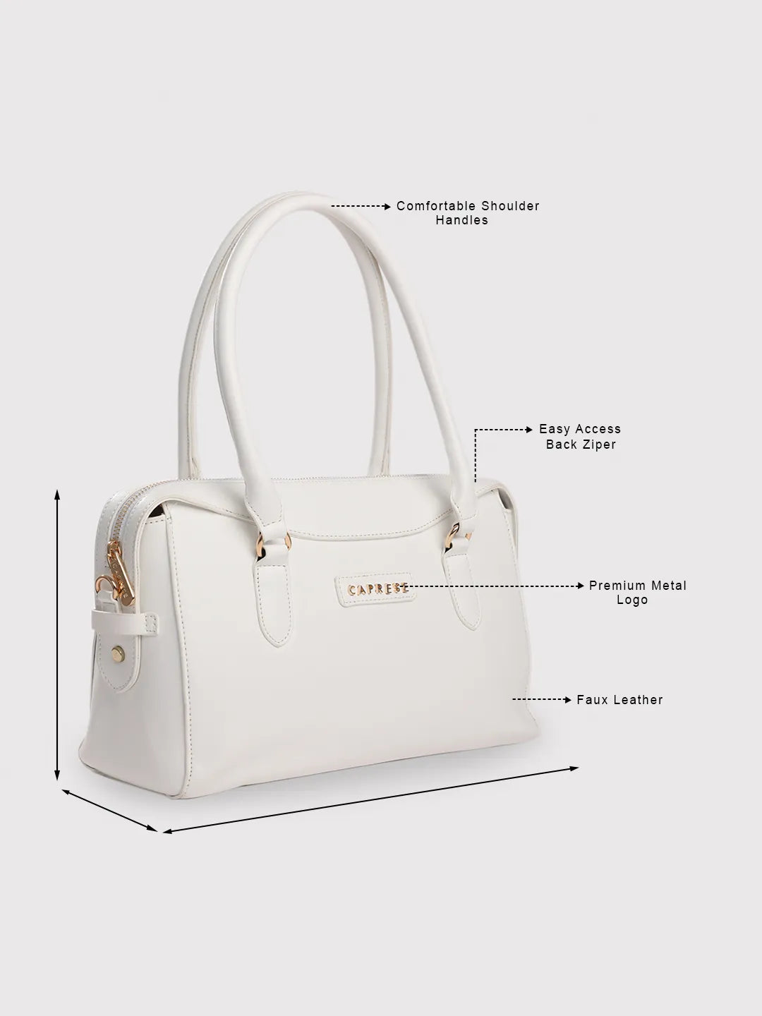 Caprese white handbags discount