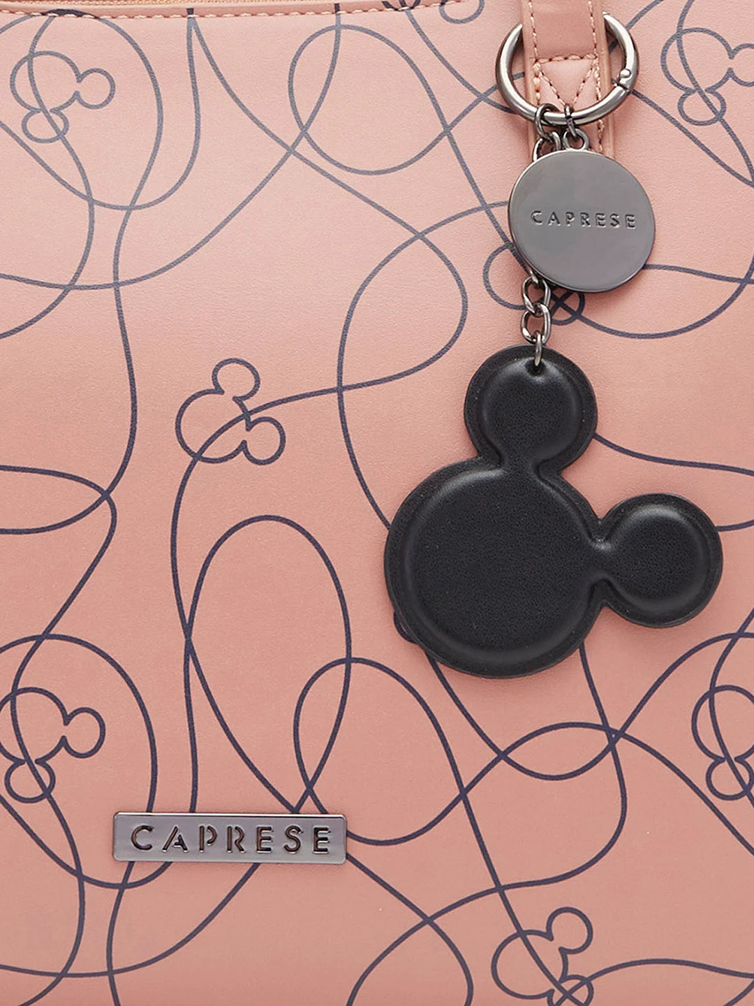 Caprese Disney Inspired Printed Mickey Mouse Collection Satchel Medium Handbag