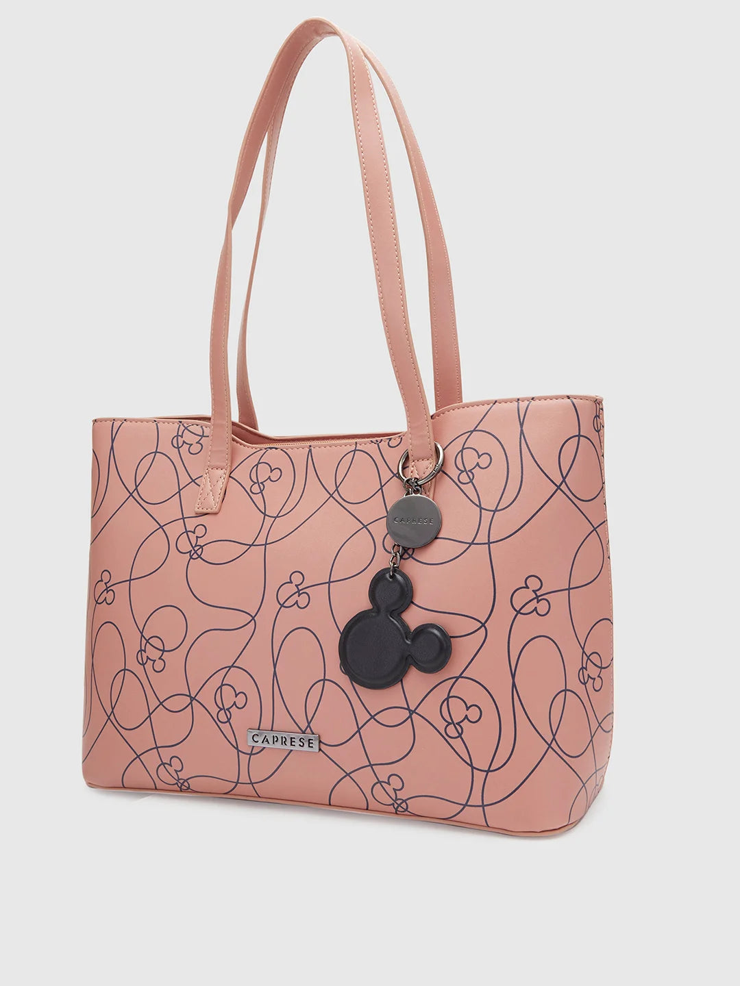 Caprese Disney Inspired Printed Mickey Mouse Collection Satchel Medium Handbag