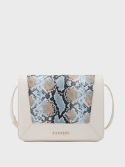 Caprese Vittoria Medium Off White Satchel Bag