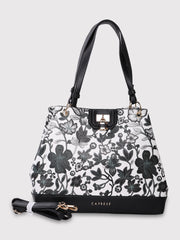 Caprese Wren Large Grey Satchel Bag