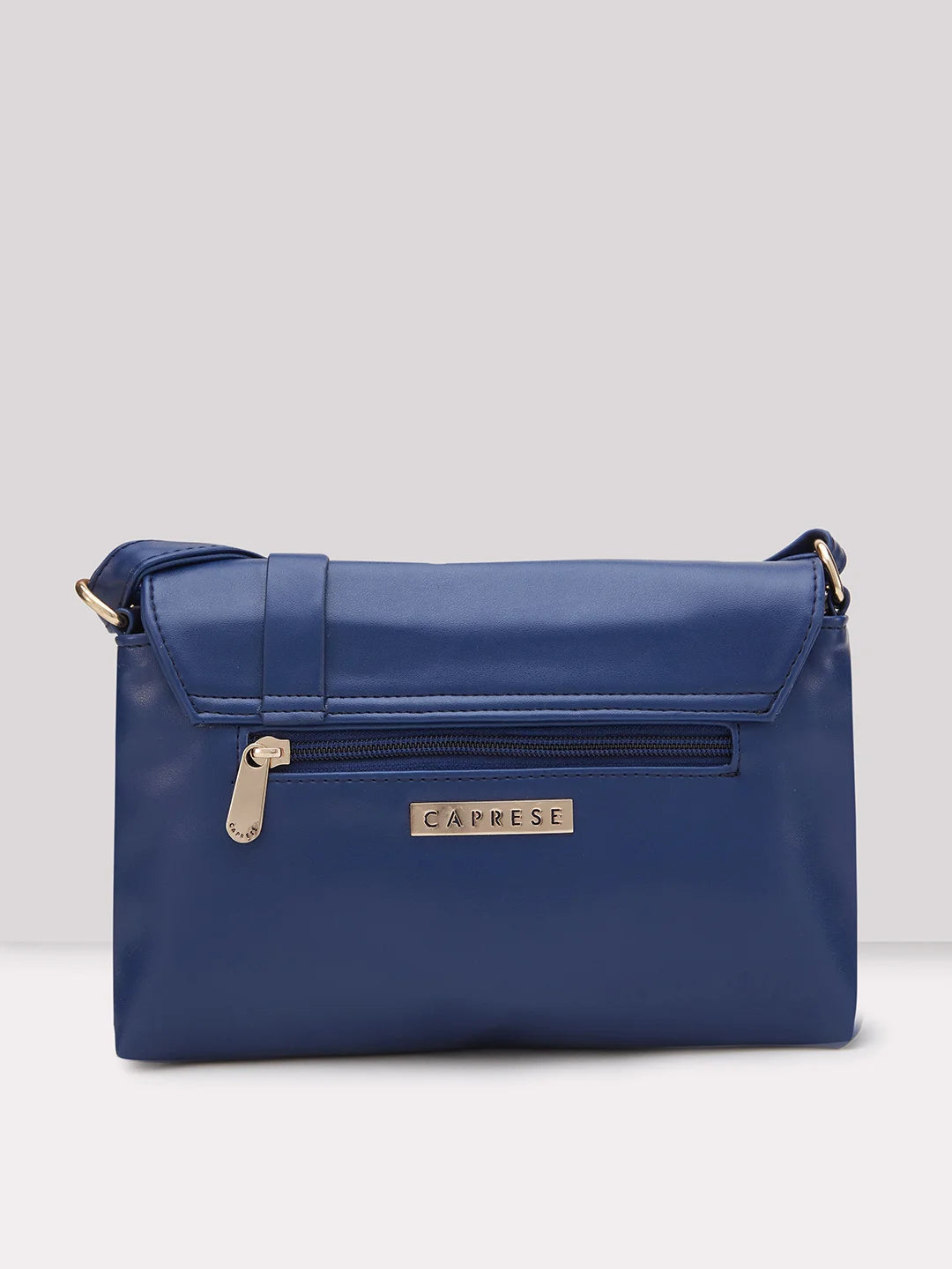 Buy Caprese Emily In Paris Solid Small Sling Handbag Navy Rs.749 Caprese Bags