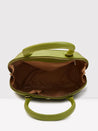 Caprese Zeta Satchel Medium Quilted Women'S Handbag Olive