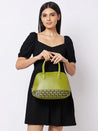 Caprese Zeta Satchel Medium Quilted Women'S Handbag Olive