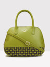 Caprese Zeta Satchel Medium Quilted Women'S Handbag Olive
