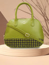 Caprese Zeta Satchel Medium Quilted Women'S Handbag Olive