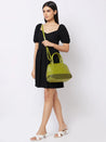 Caprese Zeta Satchel Medium Quilted Women'S Handbag Olive