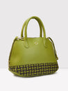 Caprese Zeta Satchel Medium Quilted Women'S Handbag Olive