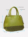 Caprese Zeta Satchel Medium Quilted Women'S Handbag Olive