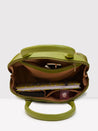 Caprese Zeta Satchel Medium Quilted Women'S Handbag Olive