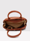 Caprese Zeta Satchel Medium Quilted Women'S Handbag Tan