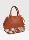 Caprese Zeta Satchel Medium Quilted Women'S Handbag Tan