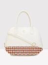 Caprese Zeta Satchel Medium Vanilla