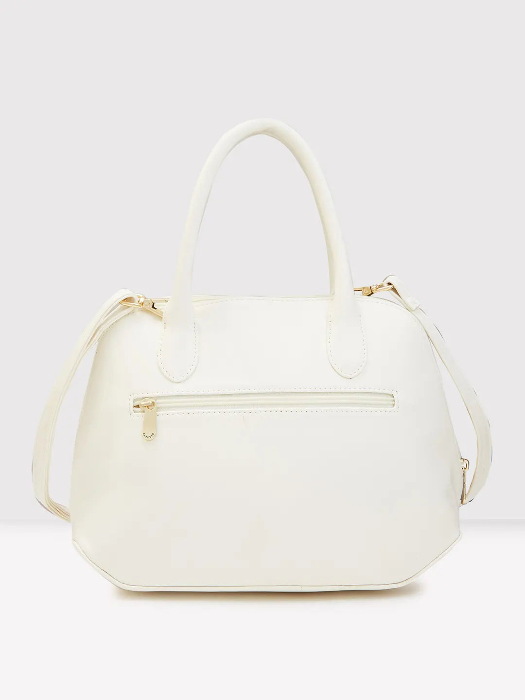 Caprese Zeta Satchel Medium Vanilla