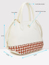 Caprese Zeta Satchel Medium Vanilla