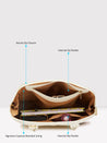 Caprese Zeta Satchel Medium Vanilla