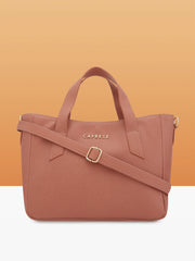 Caprese Ziri Small Pink Satchel Bag
