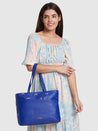 Caprese Adah Tote Large Blue Office Handbag