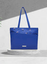 Caprese Adah Tote Large Blue Office Handbag