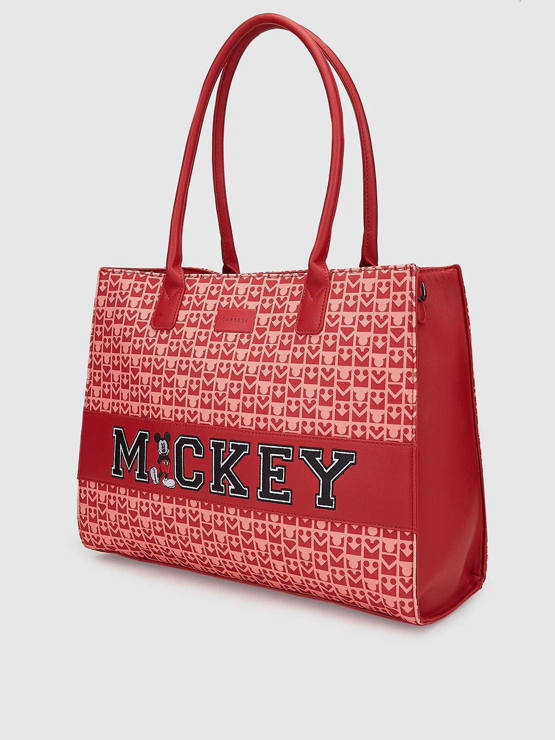 Caprese Disney Inspired  Graphic Printed Mickey Mouse Collection Tote Laptop Compatible Handbag
