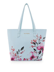 Caprese Alaya Large Blue Tote Bag