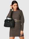 Caprese Andrea Tote Medium Office Handbag Black