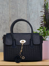 Caprese Andrea Tote Medium Office Handbag Navy