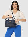 Caprese Andrea Tote Medium Office Handbag Navy