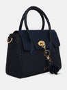 Caprese Andrea Tote Medium Office Handbag Navy