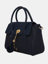 Caprese Andrea Tote Medium Office Handbag Navy