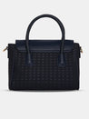 Caprese Andrea Tote Medium Office Handbag Navy
