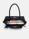 Caprese Andrea Tote Medium Office Handbag Navy