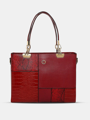 Caprese Ariana Medium Red Tote Bag