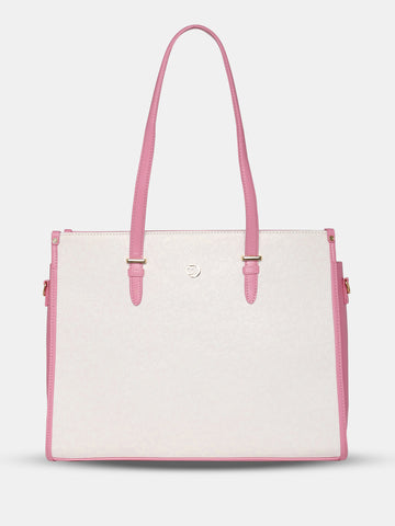 Caprese Aurora Large Pink Laptop Tote Bag