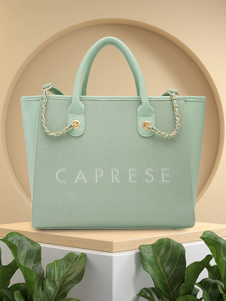 Buy Caprese Brooklyn Tote Large Green Rs.2799 Caprese Bags