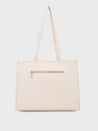 Caprese Checker Tote Medium Cream