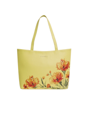Caprese Chloe Large Yellow Tote Bag