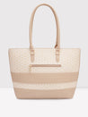 Caprese Cleo Laptop Tote Large Beige