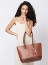 Caprese Cleo Laptop Tote Large Brown