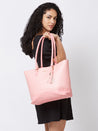 Caprese Cleo Laptop Tote Large Light Pink