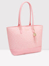Caprese Cleo Laptop Tote Large Light Pink